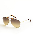 Tommy Hilfiger Oversized Aviator Sunglasses - Khaki