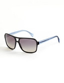 Tommy Hilfiger Square Plastic Aviator Sunglasses - Black