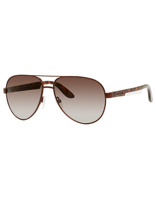 Carrera Two Tone Aviator Sunglasses - Brown