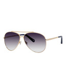 Fossil Vintage Inspired Aviator - Shiny Gold