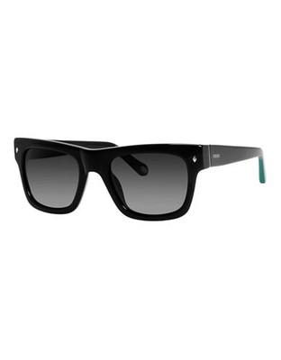 Fossil Plastic Square Sunglasses - Black