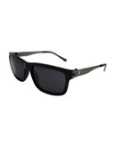 Alfred Sung Polarized Plastic Sunglasses - Black