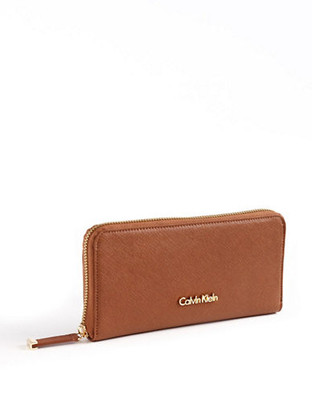 Calvin Klein Saffiano Wallet - Brown