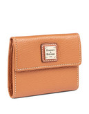 Dooney & Bourke Small Pebbled Leather Bifold Wallet - Caramel