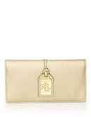 Lauren Ralph Lauren Slim Leather Aiden Wallet - Gold
