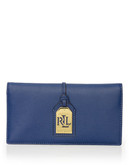 Lauren Ralph Lauren Slim Leather Aiden Wallet - Blue