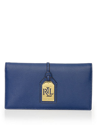 Lauren Ralph Lauren Slim Leather Aiden Wallet - Blue
