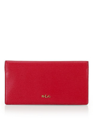 Lauren Ralph Lauren Tate Leather Slim Wallet - Red