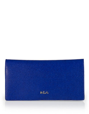 Lauren Ralph Lauren Slim Leather Tate Wallet - Blue