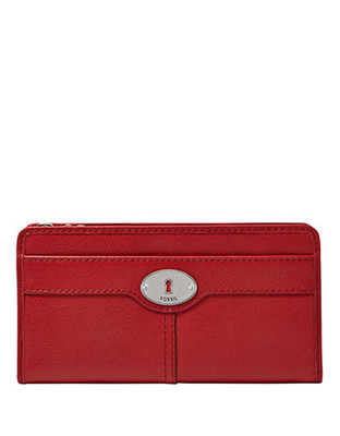 Fossil Marlow Marlow Zip Clutch - Red