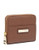 Calvin Klein Saffiano Leather Small Zip Around Wallet - Brown