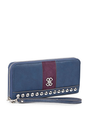 Guess Knoxville Large Zip Around Wallet - INK