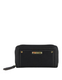 Nine West Right Angles Small Zip Around Wallet - Black