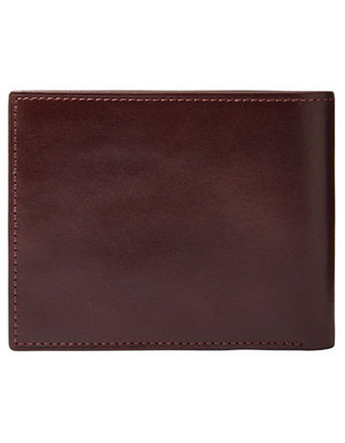 Fossil Truman Bifold Wallet With Flip Id - Red