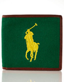 Polo Ralph Lauren Pony Billfold Wallet - Athletic Green