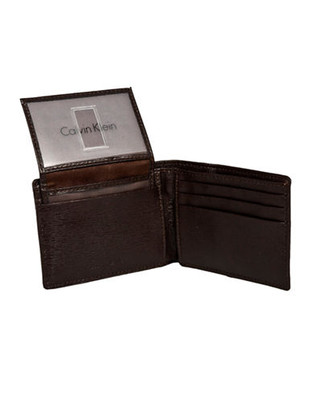 Calvin Klein Passcase Wallet - Brown