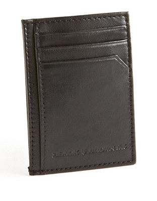 Black Brown 1826 Card Case and Clip Wallet - Black