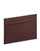 Lauren Ralph Lauren Leather Card Case With Money Clip - Brown