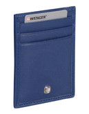 Swiss Wenger Card Case with Money Clip - blue