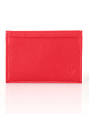 Polo Ralph Lauren Pebbled Leather Slim Card Case - Red