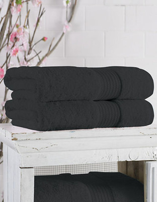 Lauren Ralph Lauren Greenwich Bath Sheet - Black - Bath Sheet