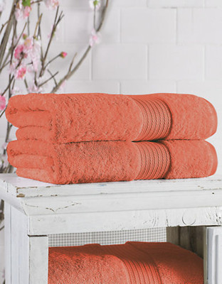 Lauren Ralph Lauren Greenwich Bath Sheet - Papaya - Bath Sheet