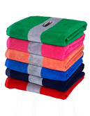Lacoste Signature Croc Bath Towel - FANDANGO PINK - Bath Towel