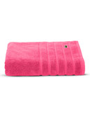 Lacoste Croc Bath Towel - Fandango Pink - Bath Towel