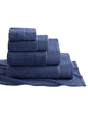 Glucksteinhome Microcotton Bath Towel - Indigo - Bath Towel