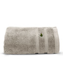 Lacoste Croc Hand Towel - Pebble - Hand Towel
