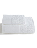 Distinctly Home Romantique Sculpted Bath Towel - Border - 12X18