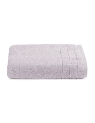 Calvin Klein Sculpted Grid Bath Towel - Pale Lilac - Bath Towel