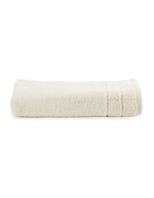 Calvin Klein Sculpted Grid Hand Towel - Cream - Hand Towel