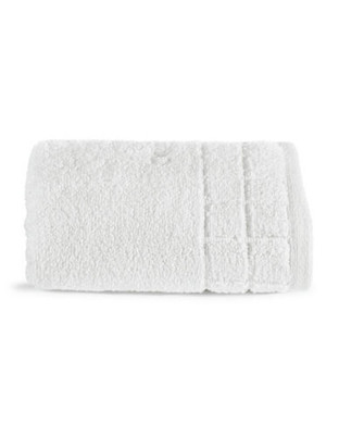 Calvin Klein Sculpted Grid Hand Towel - White - Hand Towel