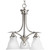Trinity Collection Brushed Nickel 3-light Chandelier