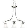 Trinity Collection Brushed Nickel 3-light Chandelier