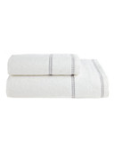 Distinctly Home Romantique Dotted Dobby Hand Towel - White - Hand Towel