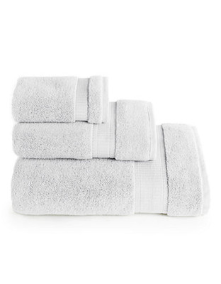 Calvin Klein Plush Washcloth - White - Wash Cloth