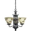 Eden Collection Forged Bronze 3-light Chandelier