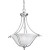 Avalon Collection Brushed Nickel 3-light Chandelier