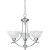 Avalon Collection Brushed Nickel 3-light Chandelier