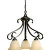 Torino Collection Forged Bronze 3-light Chandelier