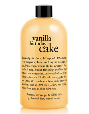 Philosophy vanilla birthday cake shampoo shower gel and bubble bath - No Colour