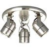 Brushed Nickel 3-light Spotlight Fixture