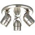 Brushed Nickel 3-light Spotlight Fixture