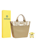 Versace Yellow Diamond 90ml Eau de Toilette Spray and Gold Tote Bag - No Colour - 125 ml