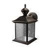 Heath Zenith 150 Degree City Carriage Lantern with Clear Seeded Glass - Black