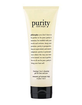 Philosophy purity made simple foaming 3 in 1 cleansing gel for face and eyes - No Colour