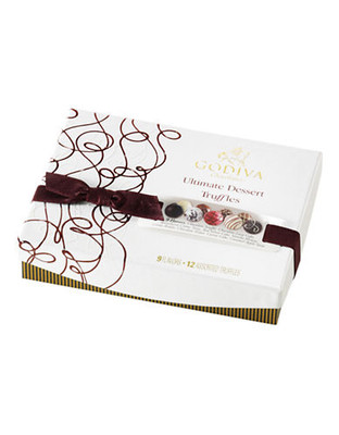 Godiva Ultimate Dessert Truffles Gift Box, 12 pieces - White