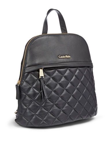 calvin klein quilted backpack